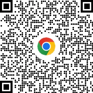 用于在移动设备中下载 Chrome 浏览器的二维码